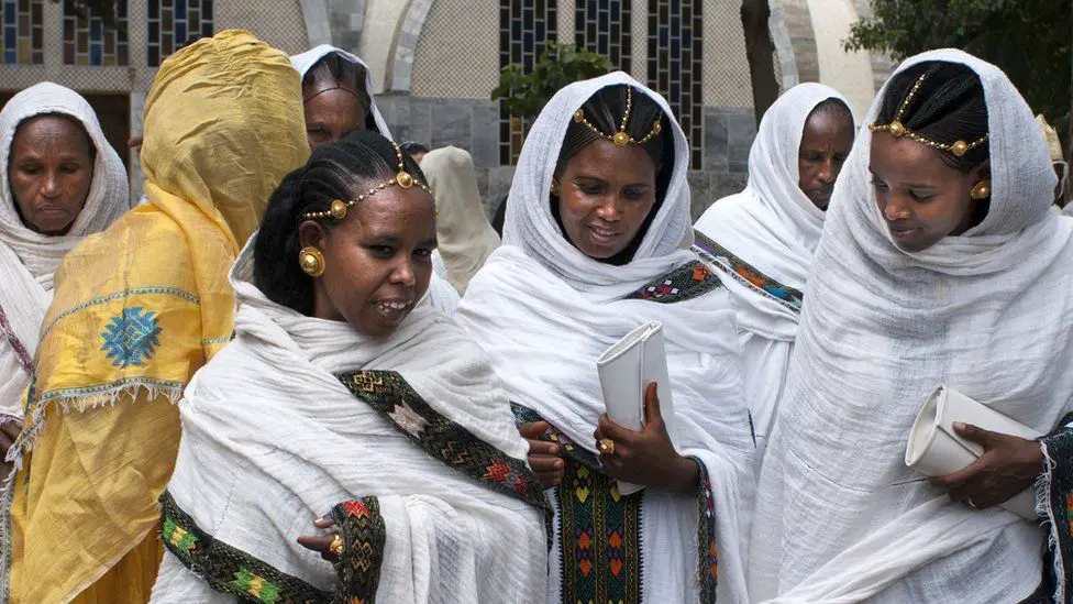 Ethiopian traditional Cloth (Habesha kemis) .