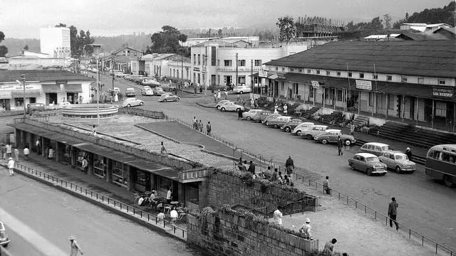 Old picture of the Capital of Ethiopia - Addis Ababa