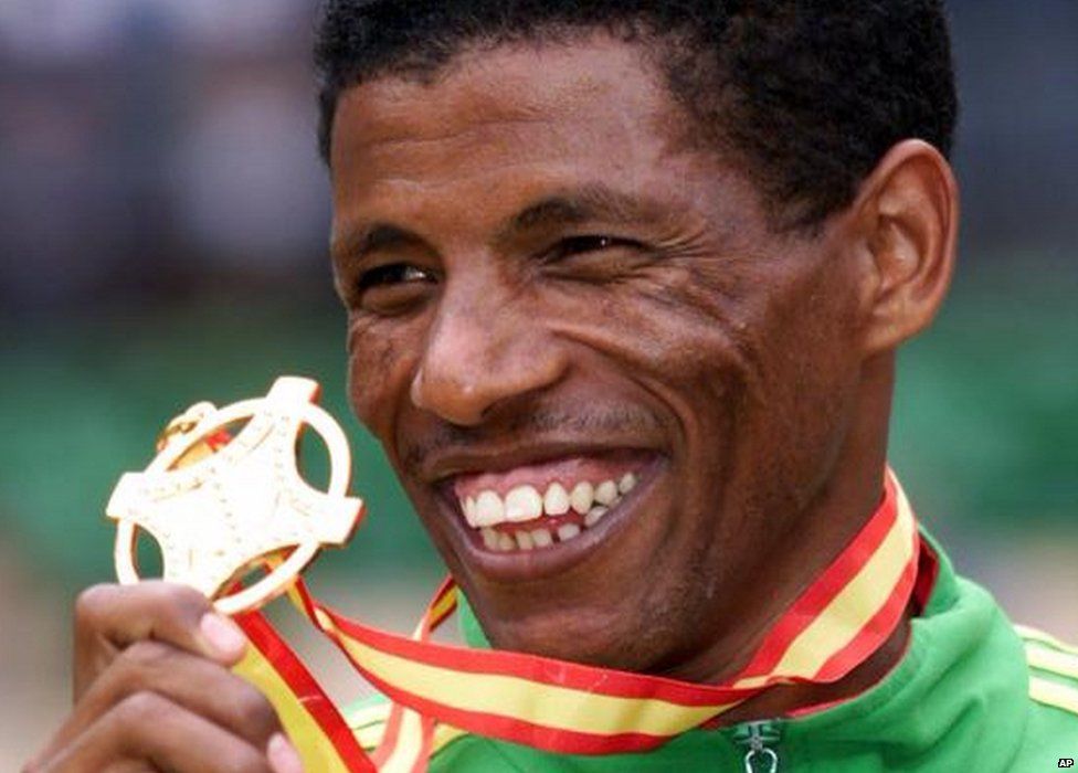 Haile Gebreselassie medal