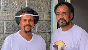 Jawar Mohammed with bekele  Gerba after his release from prison