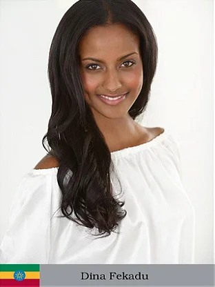 Ethiopian model Dina Fekadu
