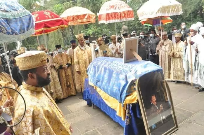 The funeral of Alemayehu Eshete
