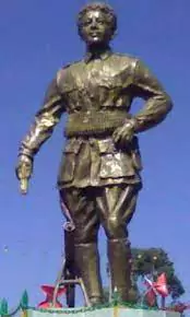the statue of Belay Zeleke