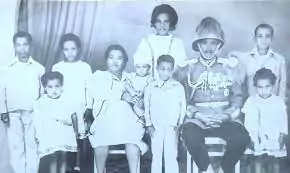 Abdissa Aga with his family